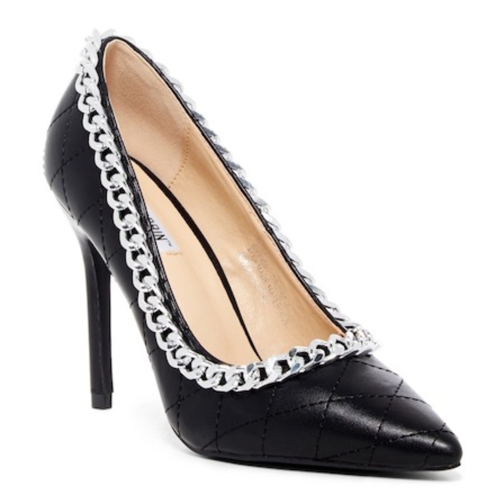 Women's Pump Shoes Pointed Toe Chain Link Stiletto